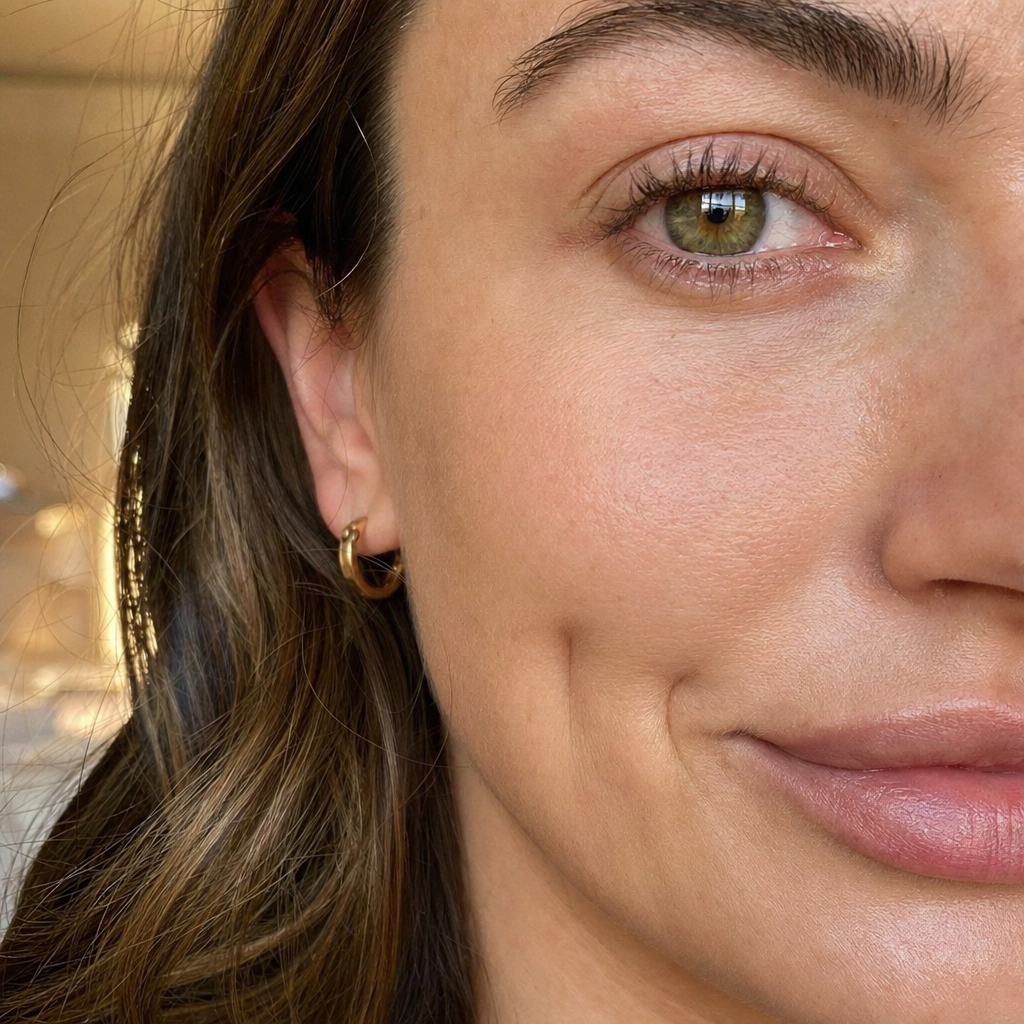 Day 6: Extreme close-up of Maya's dimple