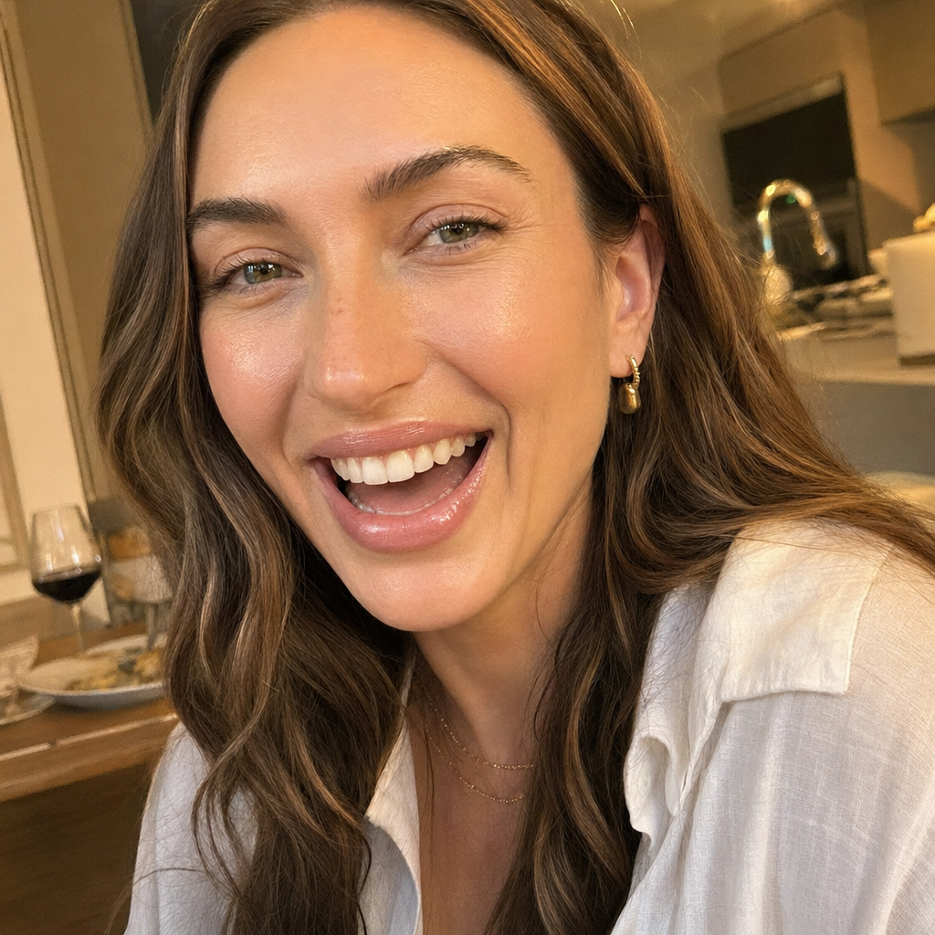 Day 9: Maya mid-laugh, photo by husband