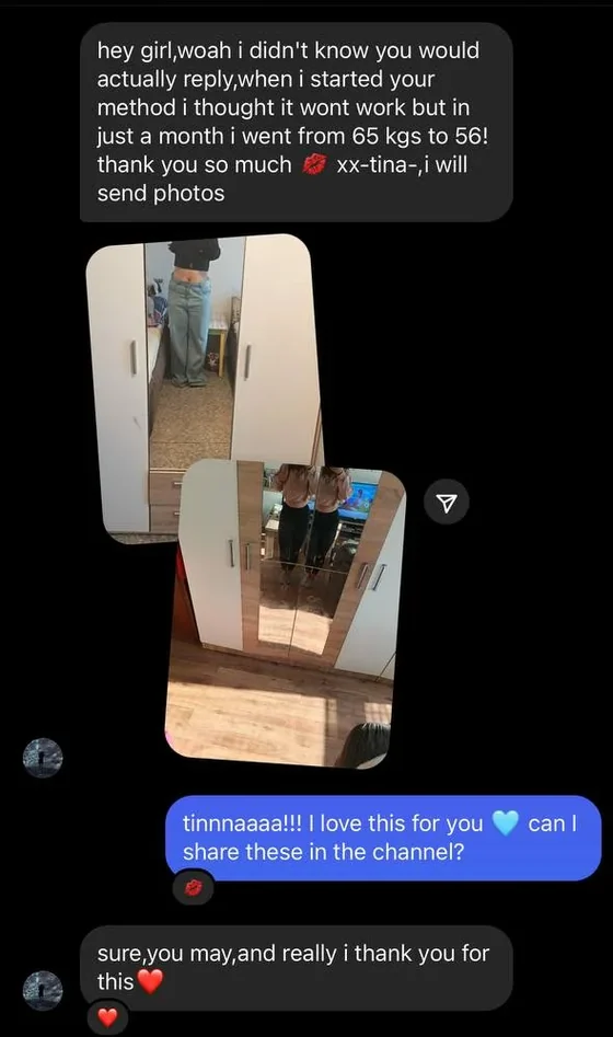 a customer message